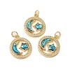 Brass Micro Pave Cubic Zirconia Pendants KK-K385-125G-1