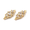 Brass Micro Pave Cubic Zirconia Cabochons MRMJ-P015-02A-LG-2