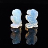 Synthetic Opalite Horse Figurine DJEW-N005-01A-1