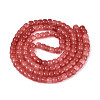 Ombre Effect Dyed Glass Beads Strands X-GLAA-Q106-05B-A08-2