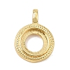 Brass Pendant Cabochon Settings KK-CBA968C-03G-05-1