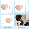 30Pcs 304 Stainless Steel Keychains KEYC-BBC0001-23-6