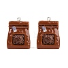 Opaque Resin Pendants RESI-D023-01-1
