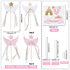 SUPERFINDINGS 4Pcs 2 Colors Resin Wing & Star Cake Topper DIY-FH0002-91-6