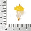 304 Stainless Steel with Handmade Bumpy Lampwork Pendants LA-CBA4231-01B-G-3