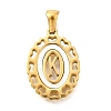 Golden 304 Stainless Steel Pendants STAS-K300-02G-K-1