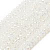 Crystal Glass Rondelle Beads Strands EGLA-F049C-01-3