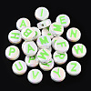 UV Plating Enamel Acrylic Beads PACR-N015-01C-2