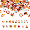 64Pcs 16 Styles Opaque Resin Decoden Cabochons CRES-TA0001-16-9