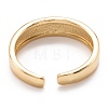 Brass Enamel Cuff Rings RJEW-I077-18G-4