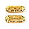 Brass Crystal Rhinestone Spacer Bars RB-T019-01C-G-1