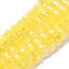 Baking Electroplate Glass Beads Strands DGLA-A039-J10mm-B23-1