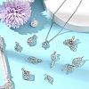 10Pcs 10 Styles Brass Locket Pendants KK-YW0004-79-4