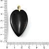 Natural Obsidian Pendants G-G470-02G-10-3