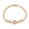 Brass Micro Pave Cubic Zirconia Chain Bracelets KK-R217-43G-4