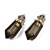 Faceted Natural Smoky Quartz Pendants G-T131-15C-2