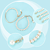   4Pcs 2 Styles Plastic Pearl Beaded Anklets Set AJEW-PH0011-64-4