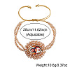 Adjustable Glass Beads Double Layers Braided Bead Bracelets DY5485-4