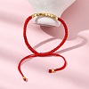 Polyester Cord Braided Bead Bracelets for Women Men BJEW-L698-02G-02-3