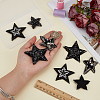 8Pcs 4 Styles Star Cloth Sew on Patches DIY-FG0010-23-3