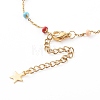 Stainless Steel Satellite Chain Anklets X-AJEW-AN00422-3