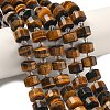 Natural Tiger Eye Beads Strands G-G453-G04-7x12mm-1