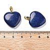 Dyed Blue Natural Sesame Jasper Pendants G-G956-B78-G-3