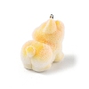 Flocky Resin Pendants FIND-A061-01H-3