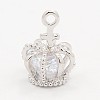 Brass Micro Pave Cubic Zirconia Pendants LS-ZIRC-L008-40B-1