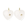 Natural Quartz Crystal Pendants G-P588-01G-11-1