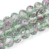 Handmade Luminous Lampwork Beads Strands LAMP-N037-01F-1