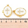 Brass Locket Pendants KK-D232-02G-4