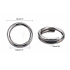 Stainless Steel Split Rings STAS-I326-01P-NF-2