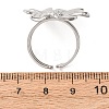 304 Stainless Steel Cuff Open Rings for Women RJEW-C162-01C-P-5