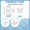 20Pcs 2 Colors Alloy Pendants FIND-TA0010-11-4