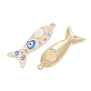 Printed Alloy Enamel Pendants RB-CBAA915-02G-2