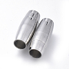 304 Stainless Steel Magnetic Clasps with Glue-in Ends STAS-D242-13P-1