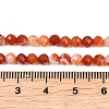 Natural Red Banded Agate Beads Strands G-B175-D22-4mm-5