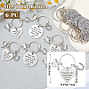 6Pcs Alloy Keychains KEYC-SW00044-2