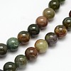Natural Indian Agate Round Beads Strands G-F243-01-10mm-2