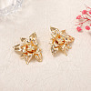 Zinc Alloy Stud Earrings for Women WGD1381-01-3