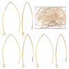 80Pcs Brass Earring Hooks KK-CN0002-32-1