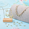 20Pcs 4 Colors Brass Cubic Zirconia Charms KK-TA0009-13C-8
