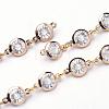 Iron Acrylic Rhinestone Handmade Chains AJEW-JB00250-1