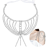 Rhinestone Single Shoulder Chains AJEW-WH0009-72-1