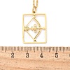 304 Stainless Steel Necklace LS-NJEW-D330-01G-09-3