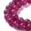 Dyed Natural Malaysia Jade Beads Strands G-G021-02B-03-3