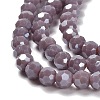 Electroplate Opaque Glass Beads Strands EGLA-A035-P4mm-A11-3