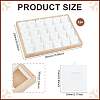 24 Grids Bamboo Pendant Display Trays with PU Imitation Leather Display Cards ODIS-WH0086-091A-02-2