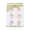 6Pcs Brass Toggle Clasps KK-T073-42G-2